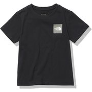 ショートスリーブスモールスクエアロゴティー S/S Small Square Logo Tee NTJ32141 ブラック(K) 130サイズ [アウトドア トップス キッズ]