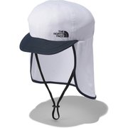 サンシェイドキャップ Kids' Sunshade Cap NNJ02103 ホワイト(W) KLサイズ [アウトドア 帽子 キッズ]