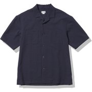 ショートスリーブシアサッカーベントメッシュシャツ S/S Seersucker Vent Mesh Shirt NR22160 (AN)アビエイターネイビー XLサイズ [アウトドア シャツ メンズ]