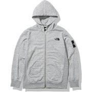 スクエアロゴフルジップ Square Logo FullZip NT12140 ミックスグレー(Z) Mサイズ [アウトドア パーカー メンズ]
