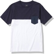 ショートスリーブツートーンポケットティー S/S 2 Tone Pocket Tee NT32062 (NW)TNFネイビー×ホワイト XLサイズ [アウトドア カットソー メンズ]