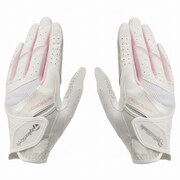 TM 20SS 2WSGL-CCN53 WH/NV/RD 18 U31237 [ゴルフグローブ インタークロス グローブ ペア ウィメンズ 18cm ホワイト/ネイビー/レッド]