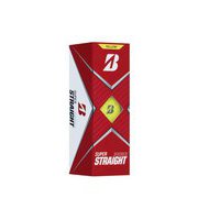 SUPER STRAIGHT（スーパーストレート） 2021年モデル イエロー [ゴルフボール 1スリーブ3球入り]