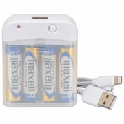 電池式充電器 スマートフォン用 ライトニングコネクタ MAV-LR03L-W