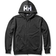 HHロゴフルジップスウェットフーディー HH Logo Full-zip Sweat Hoodie HE32122 ブラック(K) Mサイズ [アウトドア スウェット メンズ]