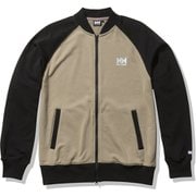 HHロゴスウェットトラックジャケット HH Logo Sweat Track Jacket HE32124 ウェットサンド×ブラック(WK) Lサイズ [アウトドア スウェット メンズ]