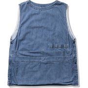フレームプルーフデニムツールベスト Flameproof Denim Tool Vest HO12110 ブルー(B) Sサイズ [アウトドア ベスト メンズ]