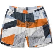 ノルディックプリントショーツ Nordic Print Shorts HOE72100 エナジーオレンジ(EO) XLサイズ [トランクスタイプ水着 メンズ]