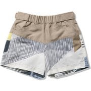 ノルディックプリントショーツ K Nordic Print Shorts HJ72102 ウェットサンド(WS) 100サイズ [スイミング 水着 ボーイズ]