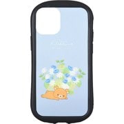 GRC-250BL [iPhone 12 mini用 ハイブリッドクリアケース リラックマ ブルー]