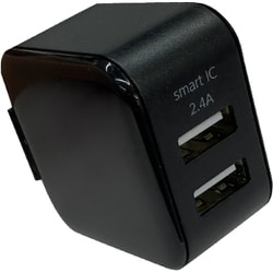 SLIM AC CUBE 2ポート スリムAC充電器 AKJ-SCUBE2 BK