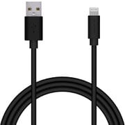 USB Type-A to Lightningケーブル くるんとまとまる 形状記憶加工 MFI認証 抗菌 1.0m ブラック MPA-MUAL10BK