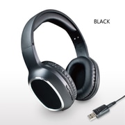 RiC ブルートゥースヘッドホン(送受信レシーバー付きブルートゥーストランスミッター)セット ブラック YBE-55_YBR-04