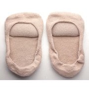 綿混サラリ足まめクッションカバー ベージュ