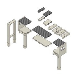 4078 Nゲージ マルチ通路幅拡張セット [鉄道模型用 レイアウト用品]