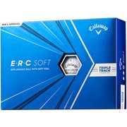 ゴルフボール E・R・C SOFT（イーアールシー ソフト） 3ピース ホワイト 2021年モデル [1ダース 12球入]