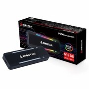 USB3.2 Gen2 Type-C対応・RGB LED搭載 ポータブルSSD 512GB P500-512GB