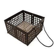 コンパクトに折りたためるちょっとオシャレな買い物かご 折りたたみ式買い物かご マイかご ブラウン