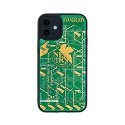 IP12mini-140G [iPhone 12 mini 用 エヴァンゲリオン FLASHシリーズ 基板アートケース NERV 緑]