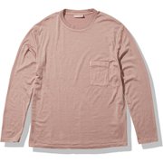 ネイチャーダイ ロングスリーブ ポケットクルー M NATURE DYE LS POCKET CREWE IT12073 サクラ(SA) Mサイズ [アウトドア カットソー メンズ]