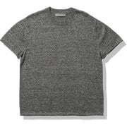 フラクセン ショートスリーブ クルーセーター M FLAXEN SS CREWE SWEATER IE12101 ブラック(K) Lサイズ [アウトドア スウェット メンズ]
