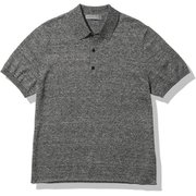 フラクセン ショートスリーブ ポロセーター M FLAXEN SS POLO SWEATER IE12102 ブラック(K) Lサイズ [アウトドア スウェット メンズ]