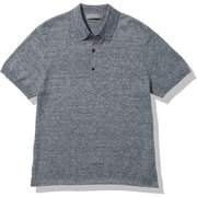 フラクセン ショートスリーブ ポロセーター M FLAXEN SS POLO SWEATER IE12102 セリーナブルー(SB) Lサイズ [アウトドア スウェット メンズ]