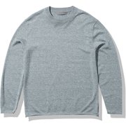 フラクセン ロングスリーブ クルーセーター M FLAXEN LS CREWE SWEATER IE12103 グラベル(GV) Sサイズ [アウトドア スウェット メンズ]