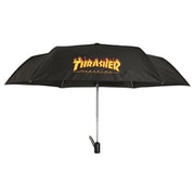 折りたたみ傘 THRASHER FLAME ファイヤーパターン 58cm ジャンプ式 自動開閉 ブラック