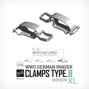 RCRP35019 1/35 ディティールアップパーツ WW II 独 ドイツ陸軍車両用クランプ タイプB XLサイズ 80個入 [プラモデル用パーツ]