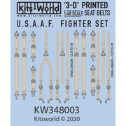 KW3D148003 1/48 3Dデカールシート WW.II アメリカ軍 戦闘機 シートベルト [プラモデル用品]
