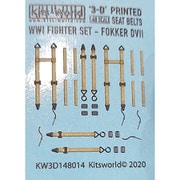 KW3D148014 1/48 3Dデカールシート WW.I ドイツ軍 フォッカーD.VIIシートベルト [プラモデル用品]