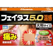 フェイタス5.0温感（大判サイズ） 10枚 [第2類医薬品 プラスター・テープ剤 ※セルフメディケーション税制対象商品]