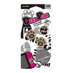 ALG-NSDPCK [Nintendo Switch用 デカぷに アナログスティックカバー にくきゅう Ver. クッキー&ブラック]