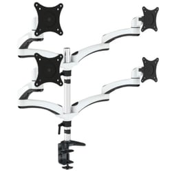 液晶ディスプレイアーム クランプ対応 15-34インチ対応 耐荷重8kg 4画面 5軸 JN-ARM-FE148DV