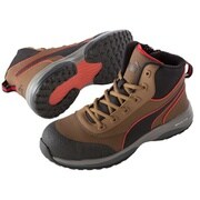 安全靴 ラピッド ブラウン ミッド ジップ 26.0cm PUMA635540-260
