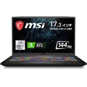 薄型・軽量ゲーミングノートPC/17.3インチ フルHD 144Hz/インテル Core i7-10750H/NVIDIA GeForce RTX 3060 Laptop GPU/メモリ 16GB/SSD 512GB/Windows 10 Home GF75-10UEK-025JP