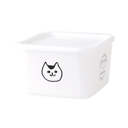 保存容器 PFF NECO スクエアストッカー 猫柄 S 600ml