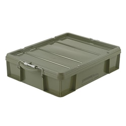 蓋付きコンテナボックス ラッチコンテナ 30WB グリーン