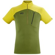 モルフォ ジップ ショートスリーブ MORPHO ZIP SS M MIV9026 FERN/WILD LIME 9454 Mサイズ（日本：Lサイズ） [アウトドア カットソー メンズ]
