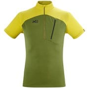 モルフォ ジップ ショートスリーブ MORPHO ZIP SS M MIV9026 FERN/WILD LIME 9454 Lサイズ（日本：XLサイズ） [アウトドア カットソー メンズ]
