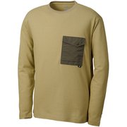 ワシ プラス クルー ロングスリーブ WASHI+ CREW LS M MIV01850 LIGHT SAND 7098 XSサイズ（日本：Sサイズ） [アウトドア カットソー メンズ]