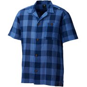 ワシ プラス シャツ ショート スリーブ WASHI+ SHIRT SS M MIV01858 MEDIUM BLUE 4813 XSサイズ（日本：Sサイズ） [アウトドア シャツ メンズ]