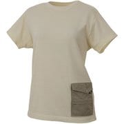 ワシ プラス クルー ショートスリーブ WASHI CREW SS W MIV01870 NATURAL 6207 XSサイズ（日本：Sサイズ） [アウトドア カットソー レディース]
