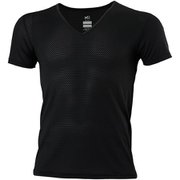ドライナミック スルー V ショートスリーブ DRYNAMIC THROUGH V SS M MIV01885 BLACK-NOIR 0247 Mサイズ（日本：Lサイズ） [アウトドア アンダーウェア メンズ]