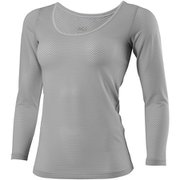 ドライナミック スルー U ロングスリーブ DRYNAMIC THROUGH U LS W MIV01888 SILVER 7372 Sサイズ（日本：Mサイズ） [アウトドア アンダーウェア レディース]