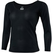 ドライナミック スルー U ロングスリーブ DRYNAMIC THROUGH U LS W MIV01888 BLACK-NOIR 0247 Sサイズ（日本：Mサイズ） [アウトドア アンダーウェア レディース]