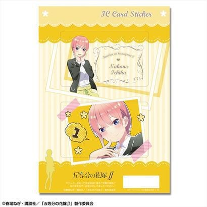 五等分の花嫁 Icカードステッカー 中野一花 キャラクターグッズ