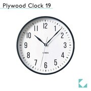 KATOMOKU カトモク プライウッドクロック ブラック km-111BL