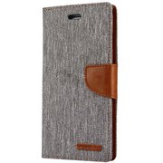 VNCAN12GY5.4 [iPhone 12 mini CANVAS DIARY Case GY]